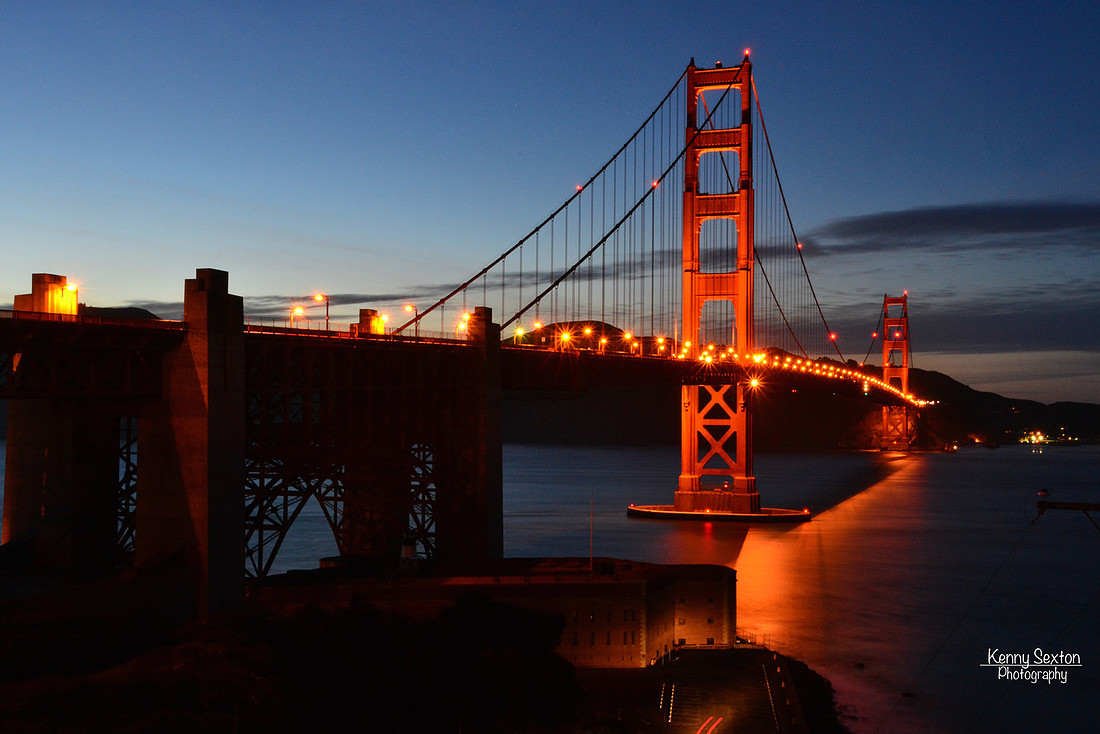Photo Name: Golden Gate at dusk